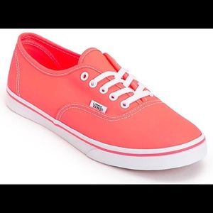 Neon Pink Vans Womens 6.5